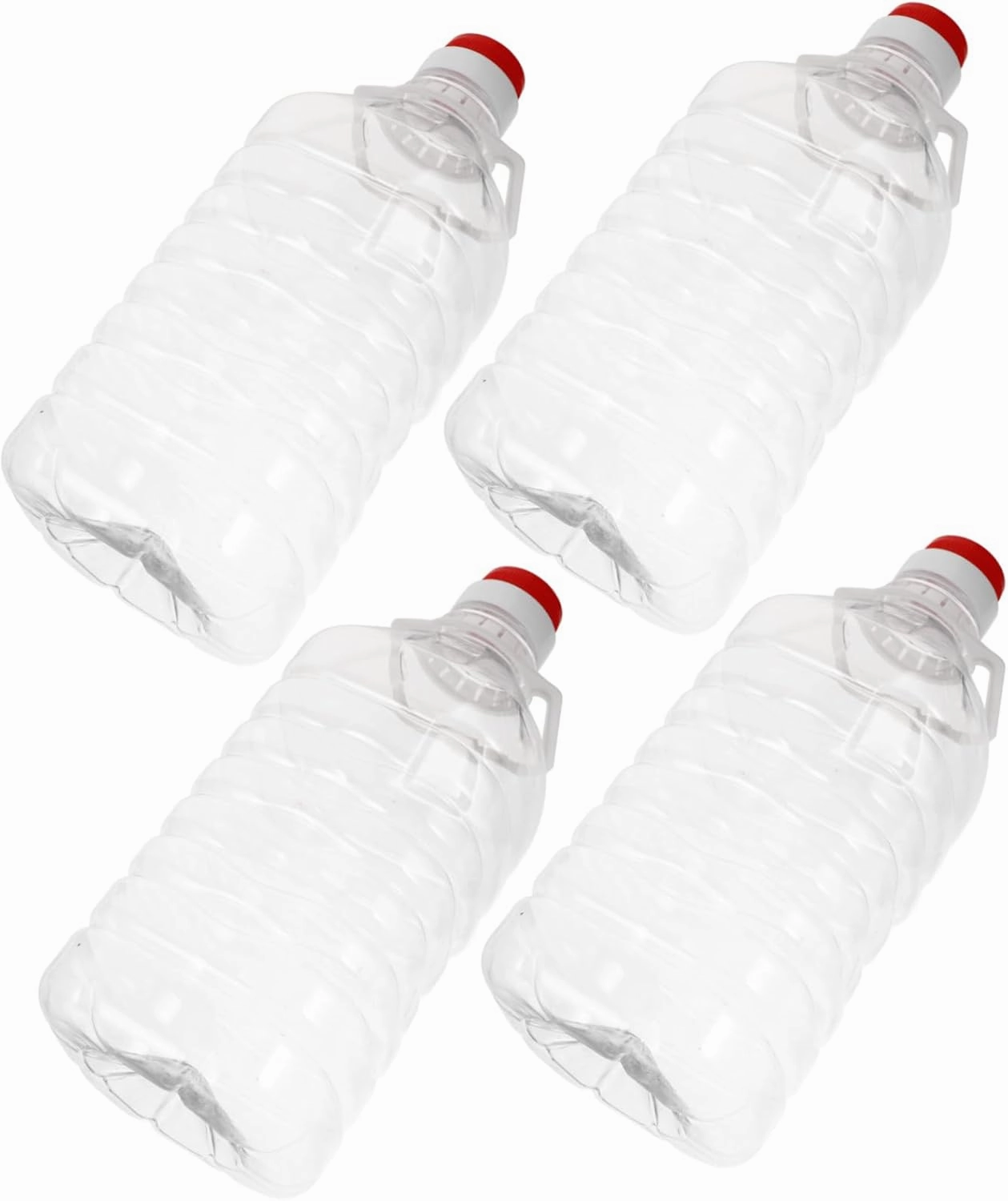 4 Pcs Transparent Camping Water Jugs with Handle Large Capacity Water Storage Containers for Outdoor Use Versatile and for Liquid Storage