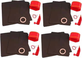 4pcs Graduation Diy Hat Material Doctor's Hat Craft Kit for Boys and Girls Educational Tool