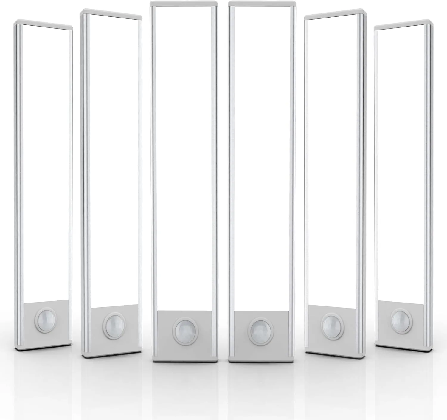 6 Pack Under Cabinet Lights Wireless, 32 LED Motion Sensor Light Indoor Rechargeable Magnetic Closet Lights Battery Operated, Under Counter Lights for Kitchen, Wardrobe, Hallway, Stairs