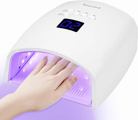 66W UV LED Nail Lamp, Professional Rechargeable Cordless UV Light for Gel Nails,5 Timer Settings Gel Nail Light, Nail Dryer Nail Art Manicure Tools for Home and Salon