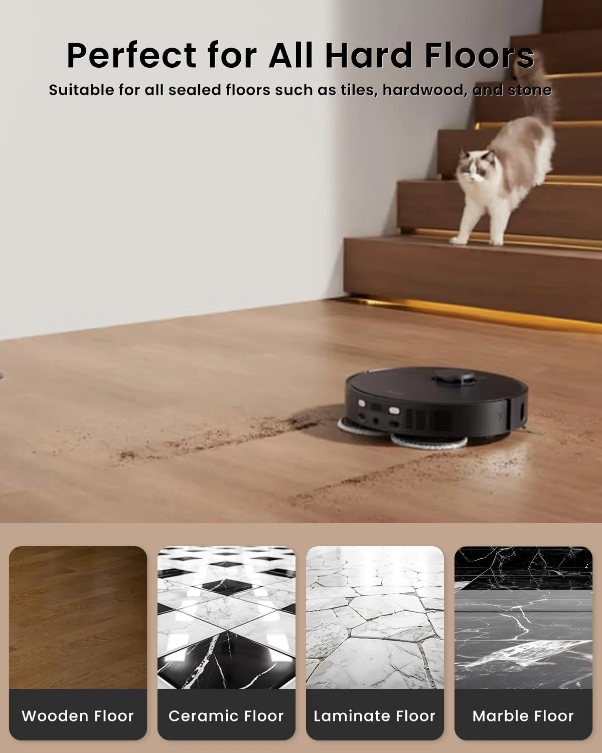 6Pcs Microfiber Mop Cloth Pad for Roborock Q Revo,Qrevo S,Qrevo Pro,Qrevo Plus,Qrevo Master,Qrevo Slim,Qrevo Curv,Qrevo Edge,Qrevo MaxV,Saros 10R Robot Vacuum, Washable Mopping Cloth Accessories