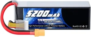 6S 5200mAh 22.2V 50C Lipo Battery FPV Drone Battery XT90 Plug Compatible with Airplane Helicopter RC Car Truck Quadcopter RC Hobby