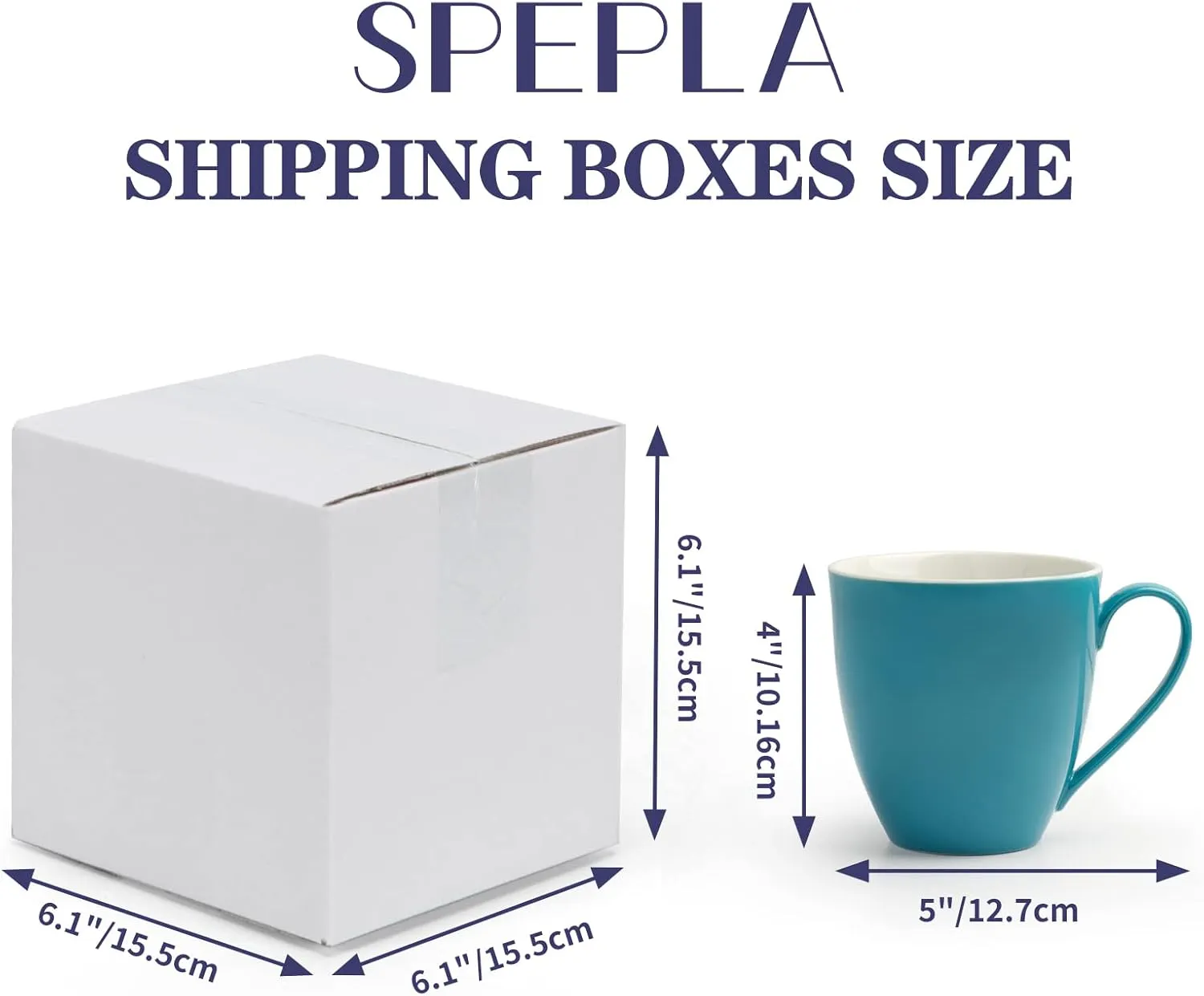 6x6x6 Shipping Boxes for Small Business,40 Pack White Corrugated Cardboard Box for Packaging, Mailing, Storage