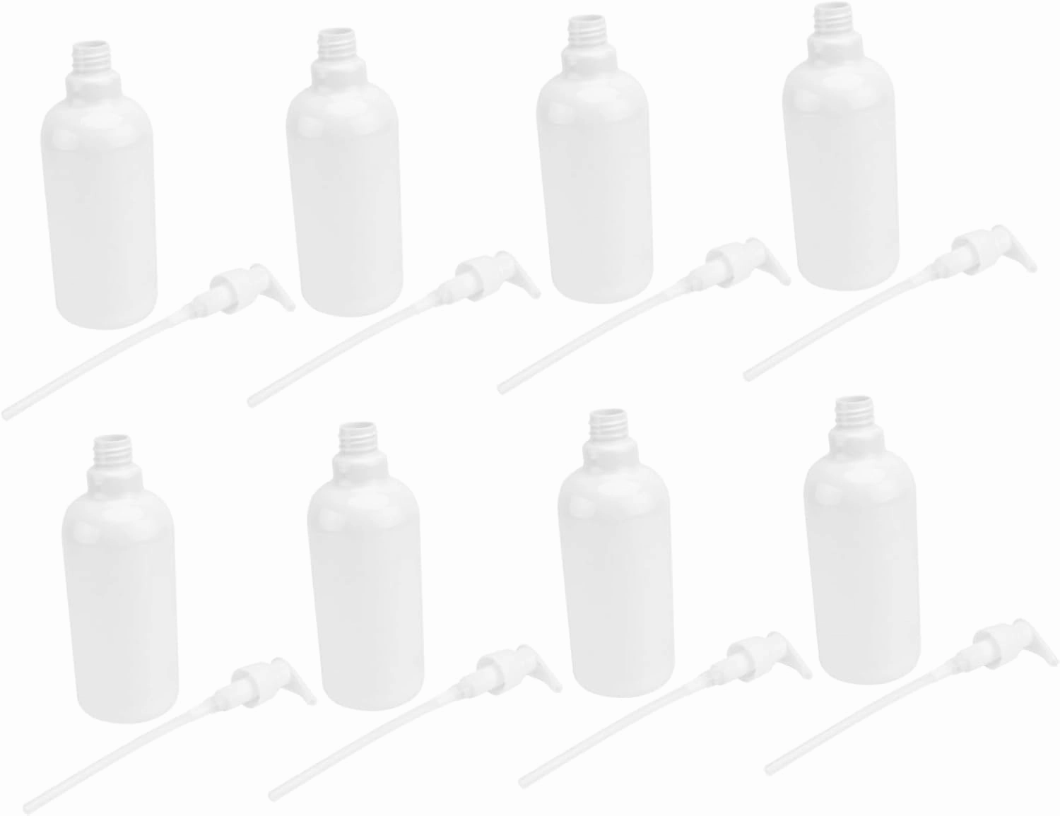 8PCS Shampoo Dispenser Bottles Refillable Soap Pump Bottles for Body Wash Hand Soap and Lotion Durable Health Safety Material Friends and Family