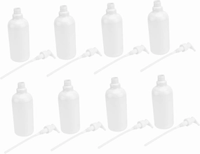 8PCS Shampoo Dispenser Bottles Refillable Soap Pump Bottles for Body Wash Hand Soap and Lotion Durable Health Safety Material Friends and Family