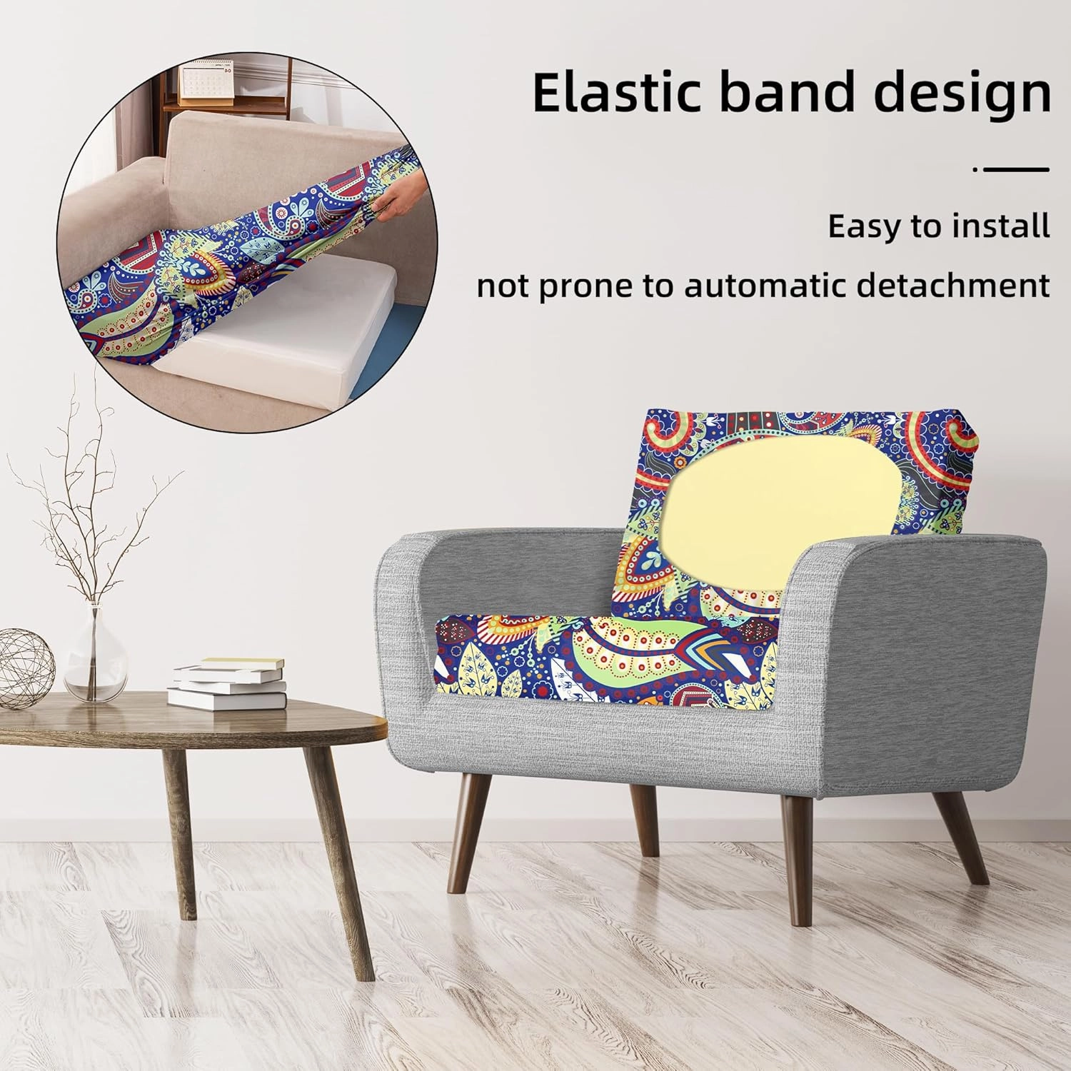 8Pcs Stretch Patio Cushion Covers,Outdoor Couch Covers Replacement,Outdoor Couch & Sofa Slipcovers,for Patio Furniture Cushion Covers,Washable Reusable urniture Protector (Rococo,Cover Only)