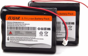 (2-Pack) 3.7V 6600mAh Li-ion Battery Pack, Replacement for Simplehuman Sensor Makeup Mirror ST3024, ST3026, ST3027, ST3028, BT-1080 Batteries