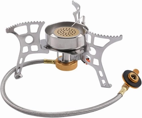 -in-one Camping Stove Burner Step Ignition Compact Design for Adventure