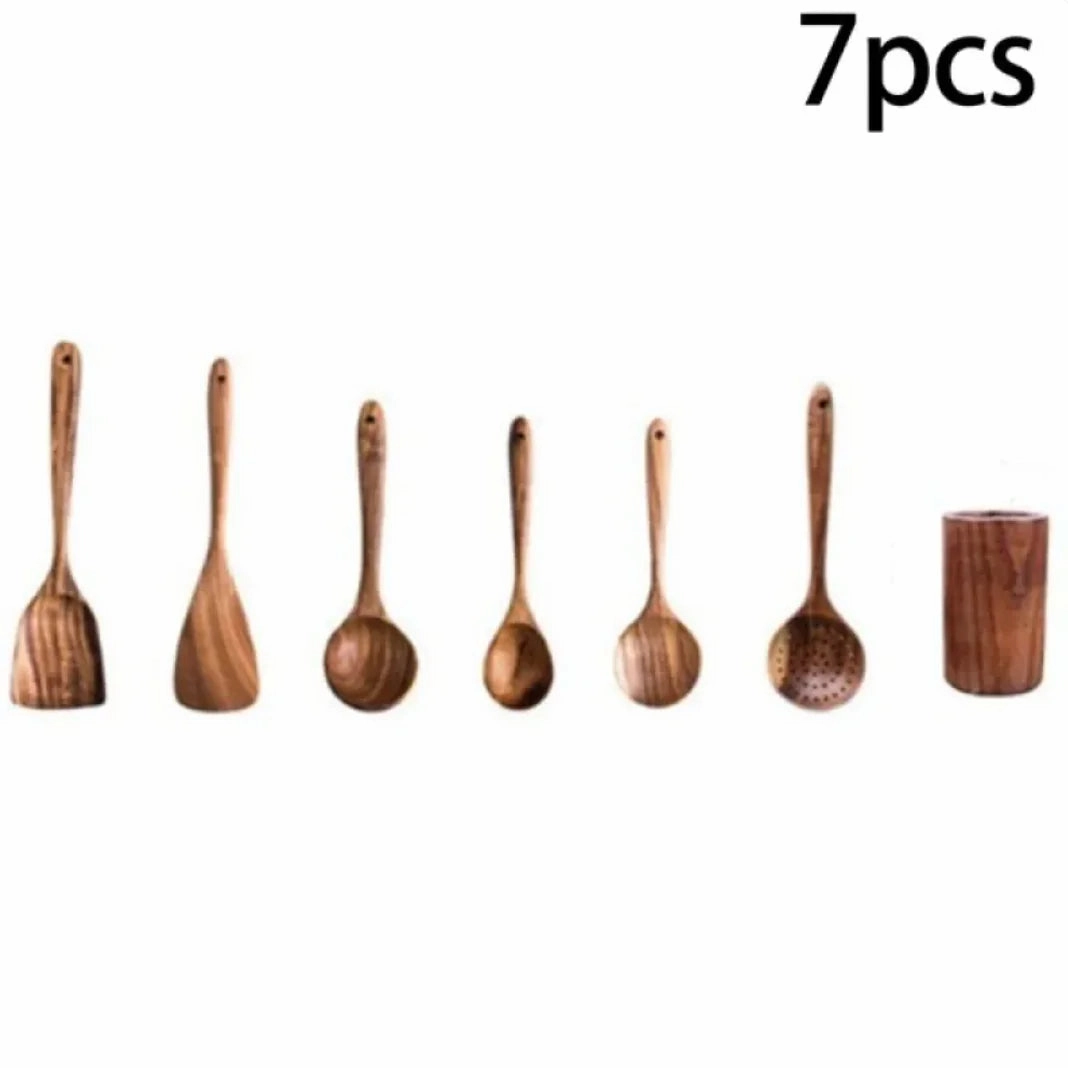Acacia Wood Cooking Set