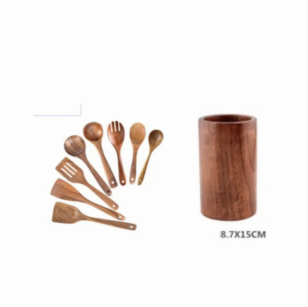 Acacia Wood Cooking Set