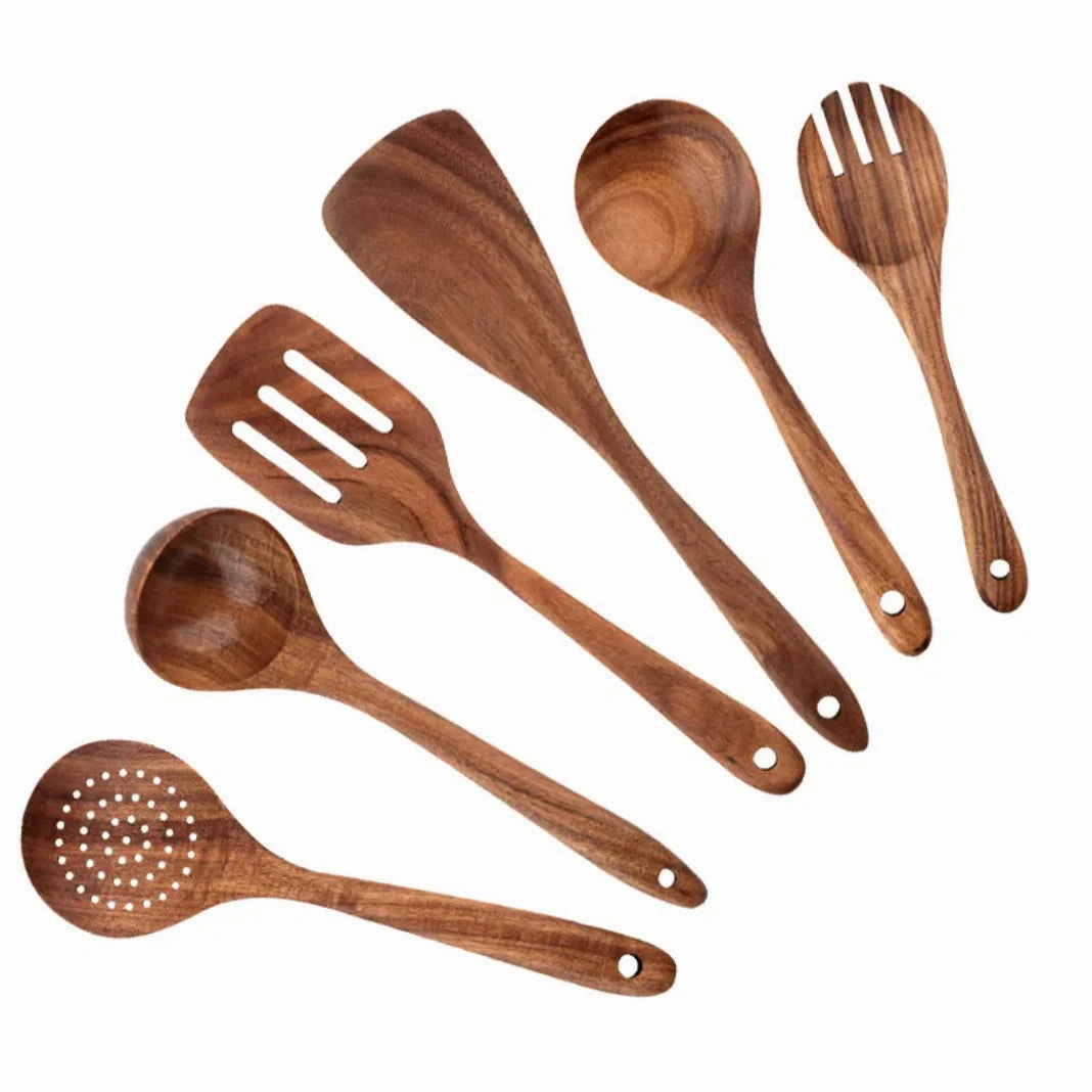 Acacia Wood Cooking Set