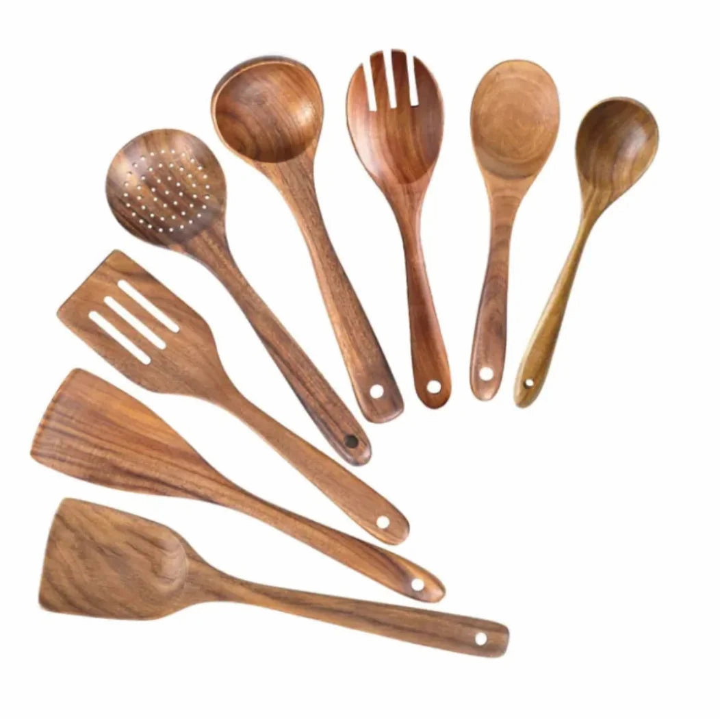 Acacia Wood Cooking Set