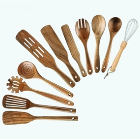 Acacia Wood Cooking Set
