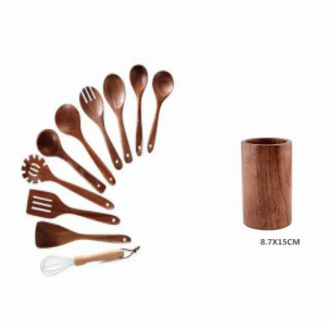 Acacia Wood Cooking Set