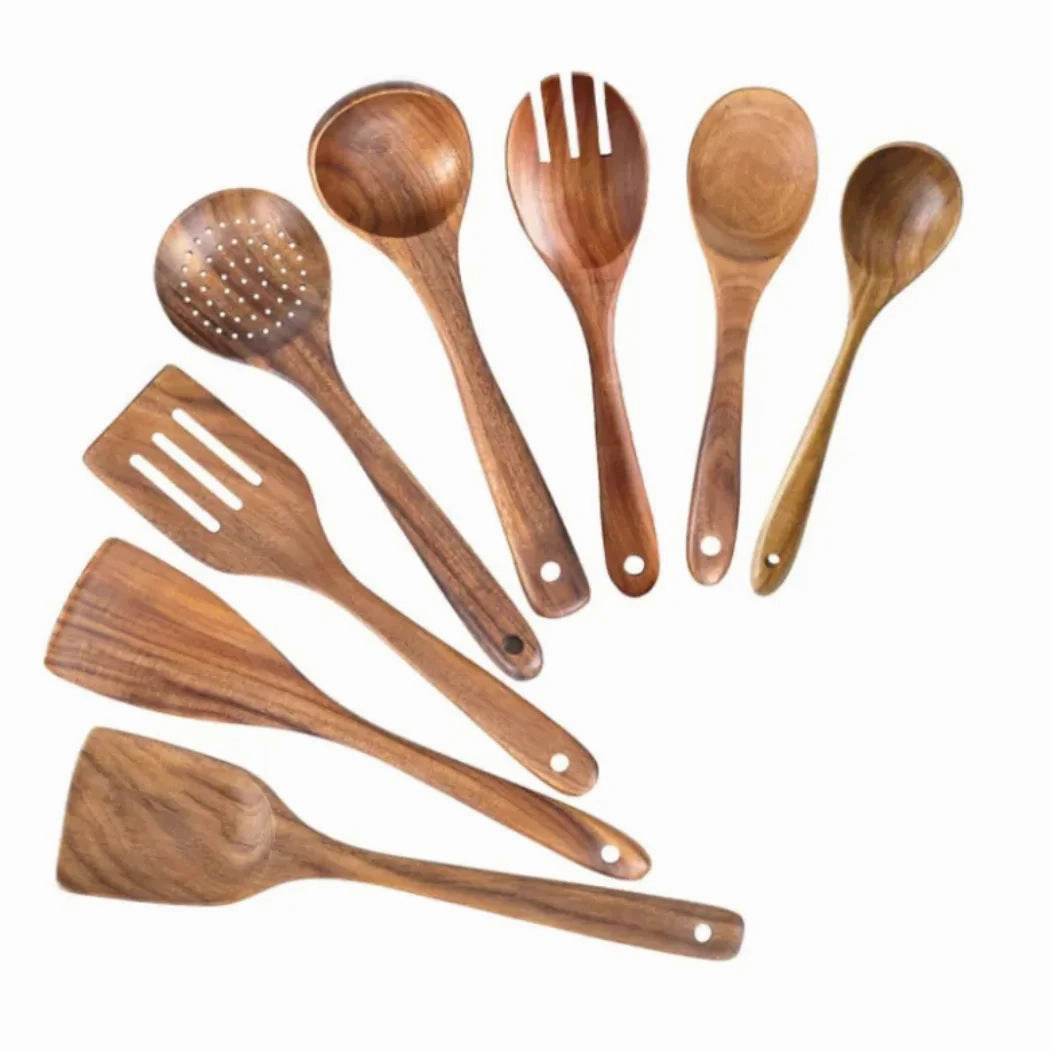 Acacia Wood Cooking Spatula Set