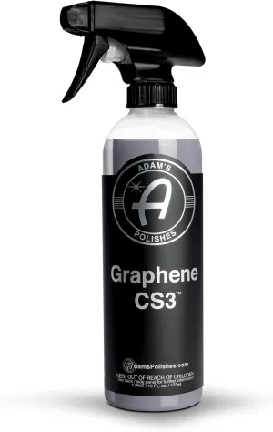 Adam's Polishes Graphene CS3 (16oz) - Graphene Waterless Wash Ceramic Spray Coating Detail Spray | High Gloss Car Wash Cleaning Spray for Car Detailing | RV Boat Motorcycle