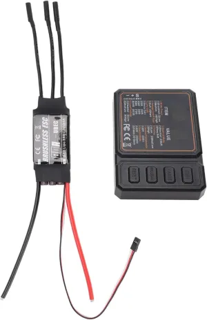 Adjustable Startup Modes, Safety Mechanisms, Versatile Programming RC Helicopter Brushless ESC with ABS Material, 80A, 3-6S LiPo