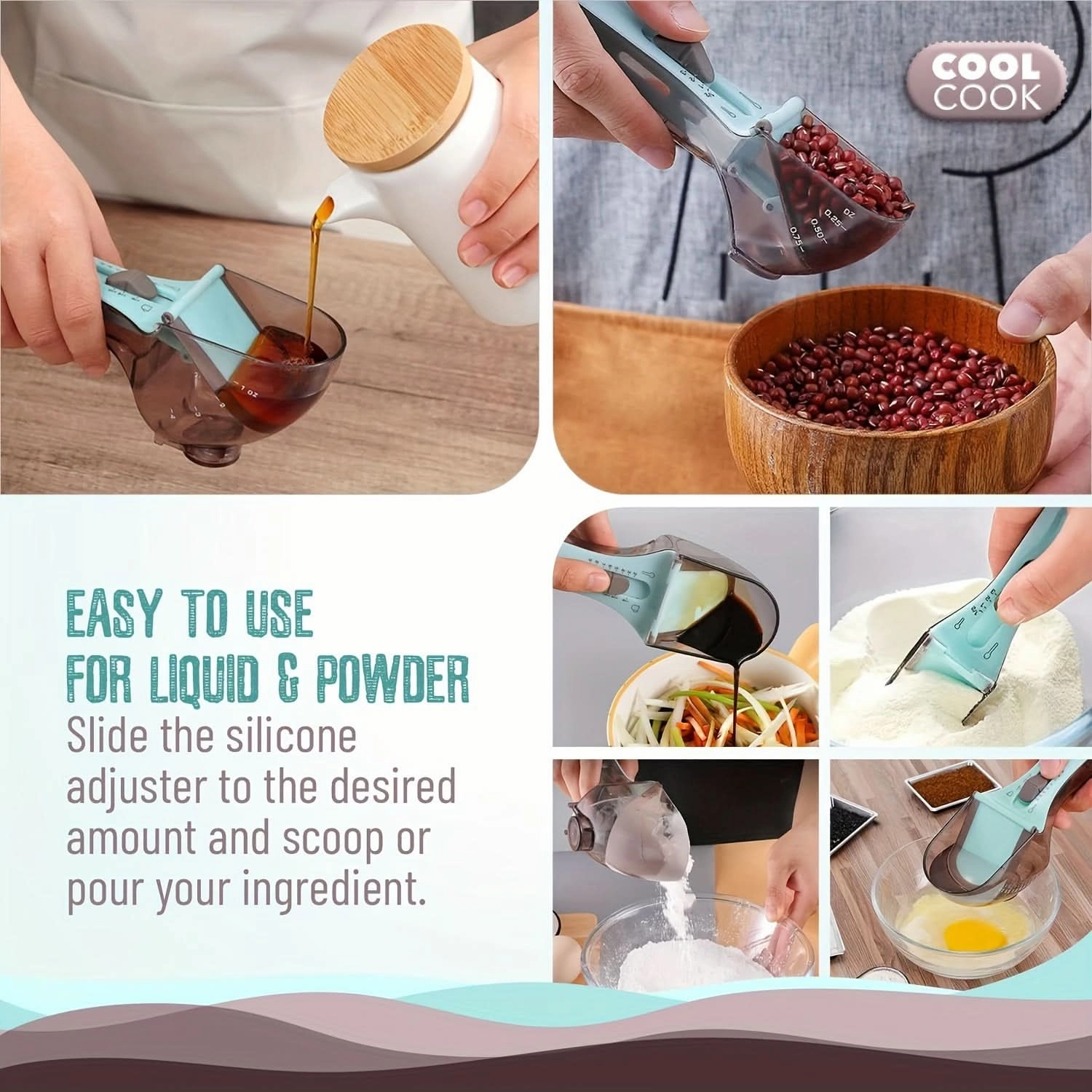 Adjustable Measuring Spoon Set, 2-Piece