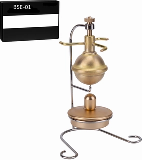 Aetheria Mini Engine Pure Copper Verticle Type Steam Engine Physics Engine Toy for Kid Adult-6.8 x 10 x 13.2CM- BSE-01