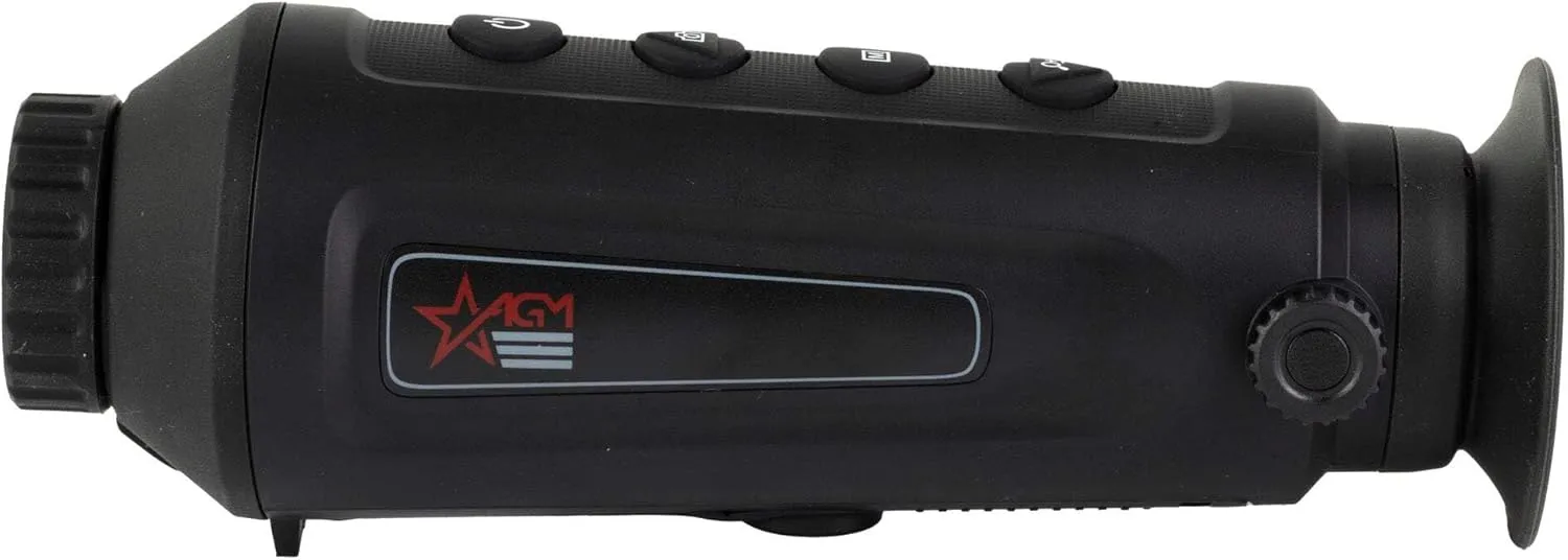 AGM Global Vision Taipan Thermal Imaging Monocular for Hunting 12μm Sensor, Hot Spot Tracking, 8× Digital Zoom, Video Recording, WiFi, IP67 Waterproof