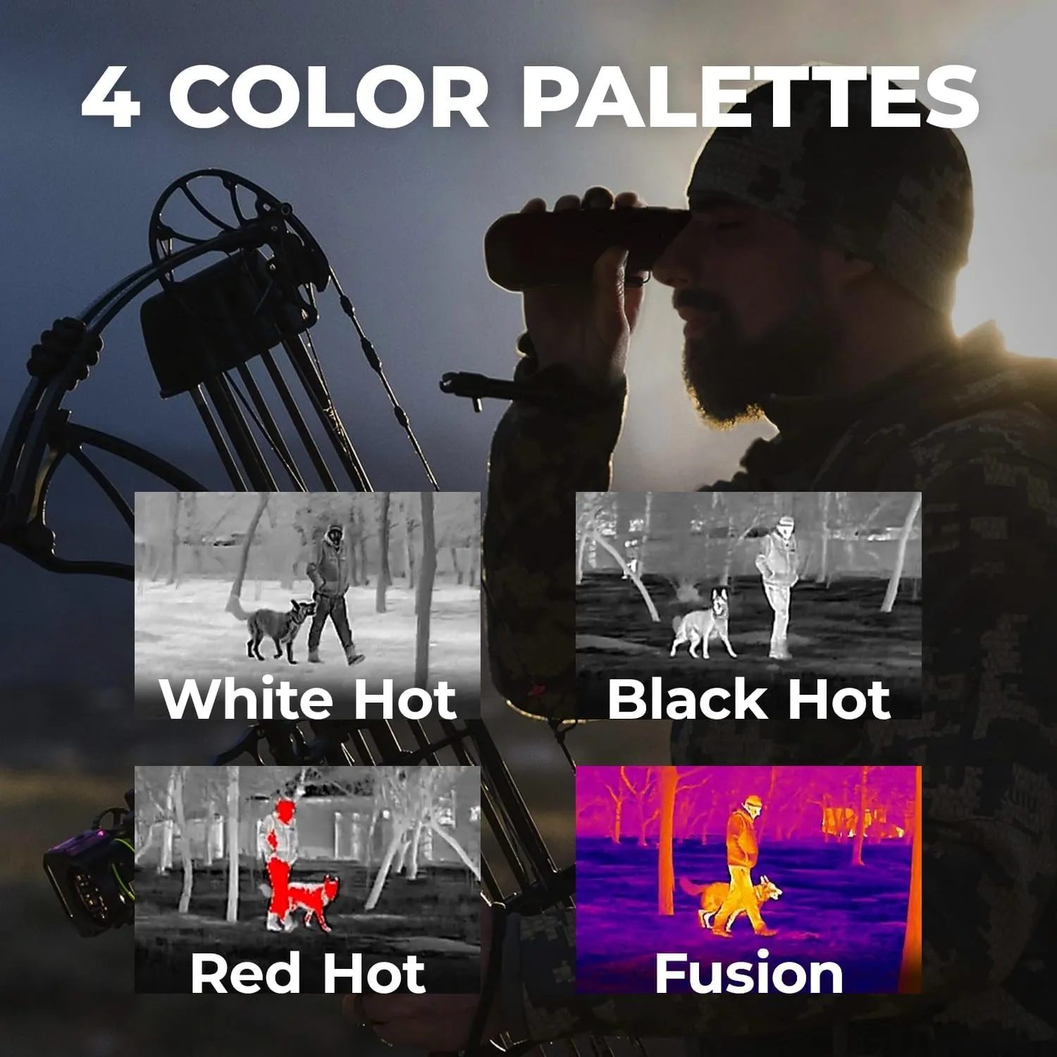 AGM Global Vision Taipan Thermal Imaging Monocular for Hunting 12μm Sensor, Hot Spot Tracking, 8× Digital Zoom, Video Recording, WiFi, IP67 Waterproof