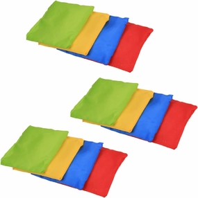 Alasum 12Pcs Sandbag for Cloth Sandbags for Indoor Outdoor Games for Throwing Activities Develops Color Recognition Skills for Group Fun