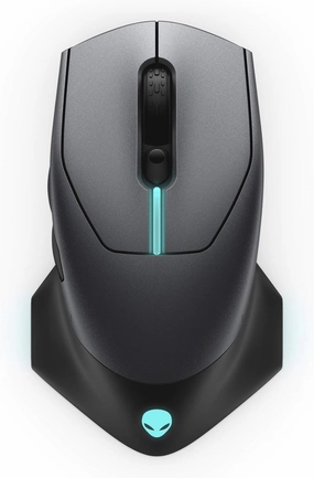 Alienware Wired/Wireless Gaming Mouse AW610M: 16000 DPI Optical Sensor - 350 Hour Rechargeable Battery Life - 7 Buttons - 3-ZONE Alienfx RGB Lighting (Renewed)