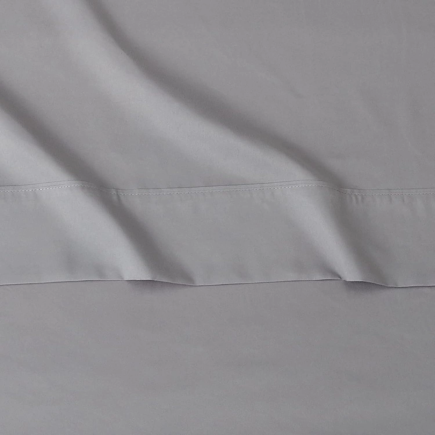 Amazon Basics Lightweight Super Soft Comfortable Brushed Microfiber 4 Piece Bed Sheet Set with 14-Inch Deep Pockets, Queen, Dark Gray, Solid