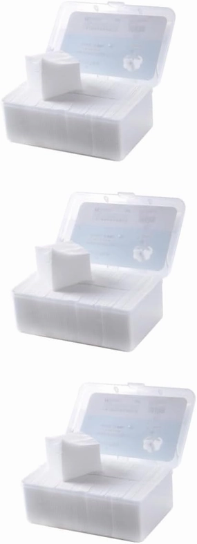Angoily 3sets Reusable Makeup Remover Cloths Round Cotton Pads for Face Facial Cleansing Pads 1000pcs*3