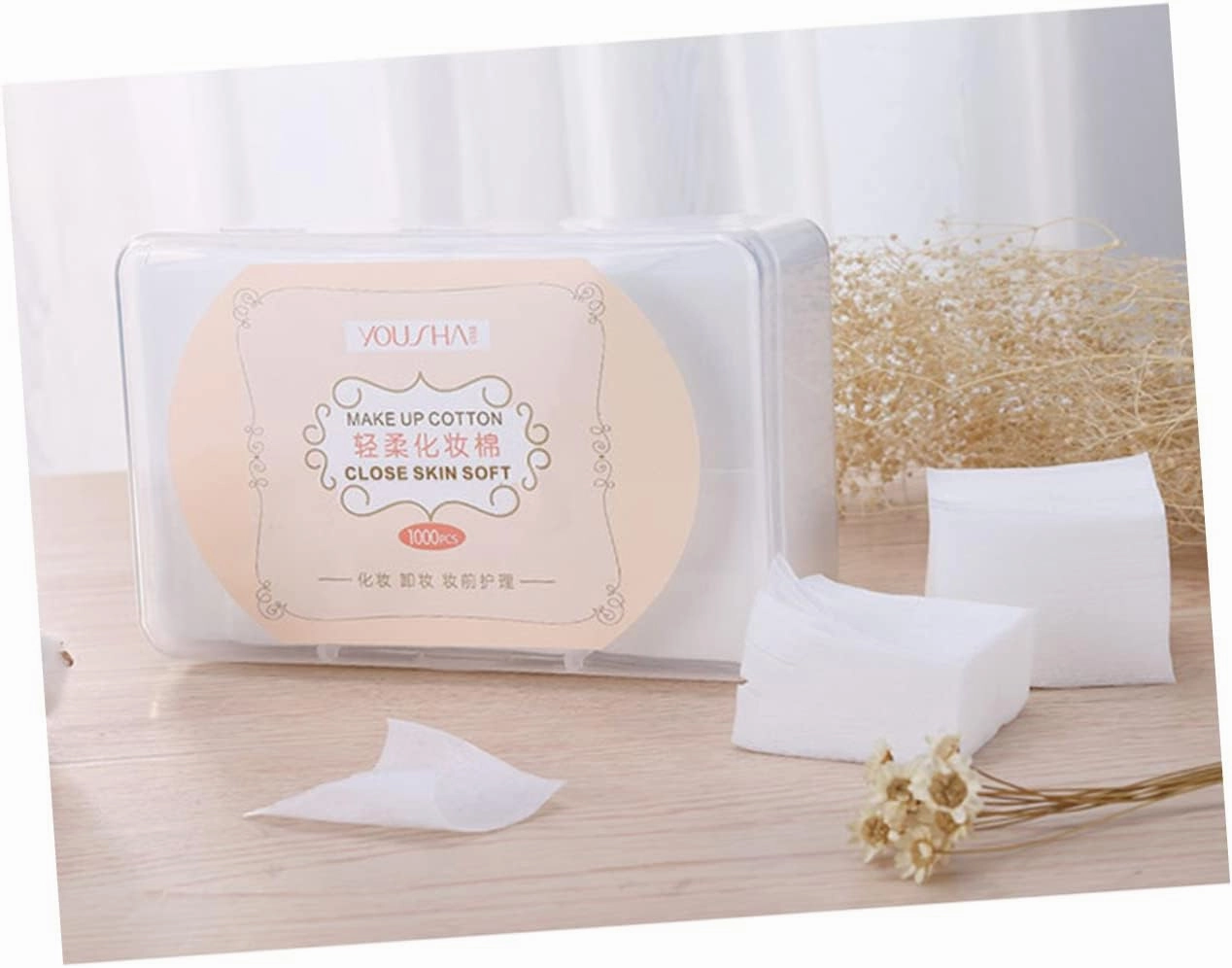 Angoily 3sets Reusable Makeup Remover Cloths Round Cotton Pads for Face Facial Cleansing Pads 1000pcs*3