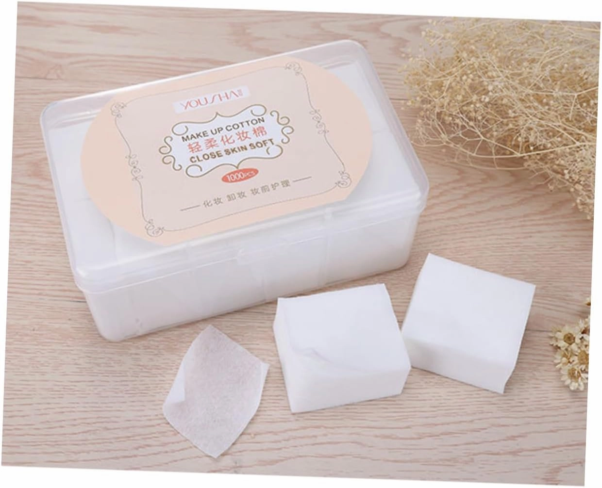 Angoily 3sets Reusable Makeup Remover Cloths Round Cotton Pads for Face Facial Cleansing Pads 1000pcs*3