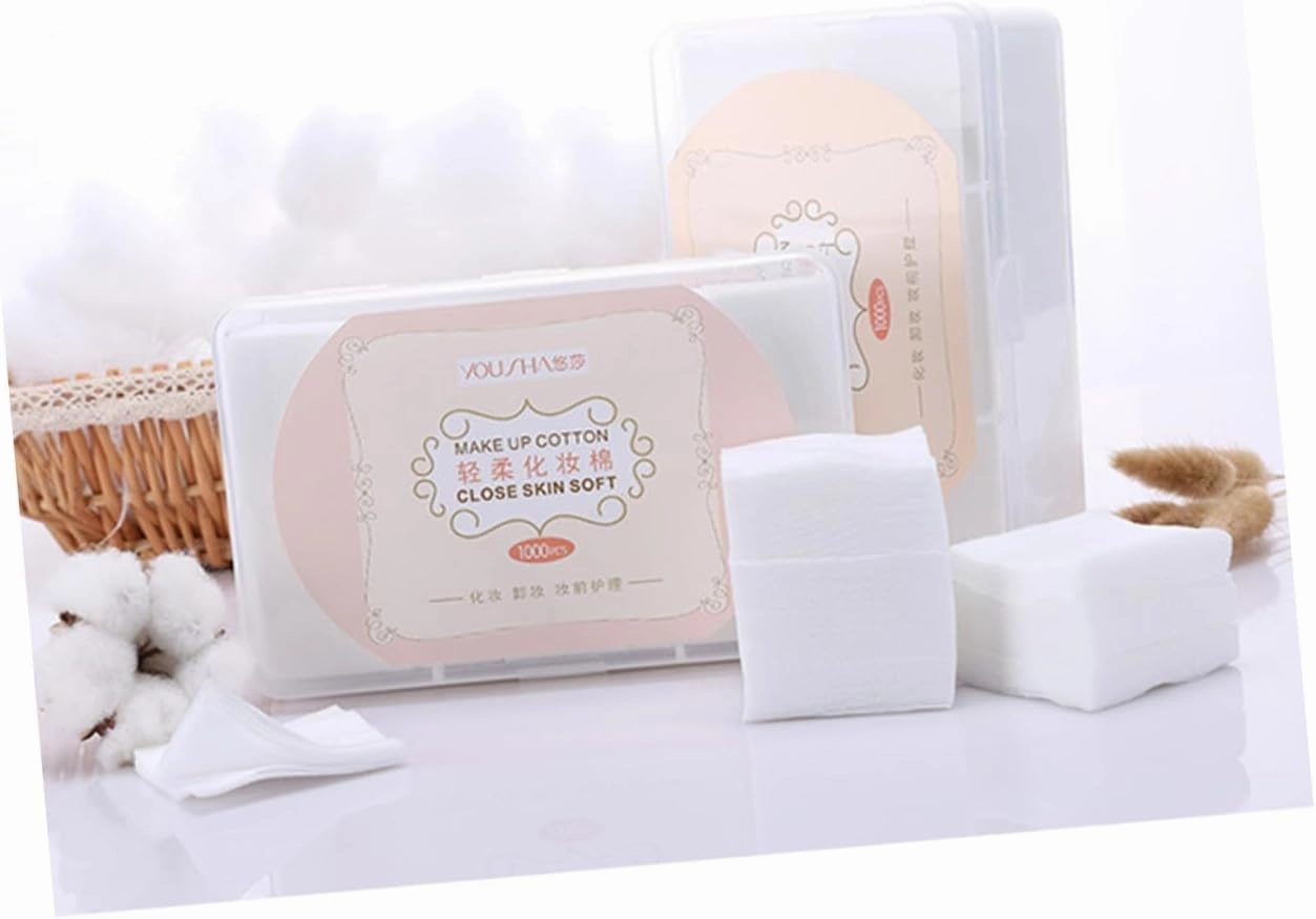 Angoily 3sets Reusable Makeup Remover Cloths Round Cotton Pads for Face Facial Cleansing Pads 1000pcs*3