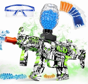 Anstoy Gel Ball Blaster, Splat Gun Toy Automatic Activities-Shooting Team Game, Christmas, Halloween, Birthday Gifts for Ages 14  (Green)