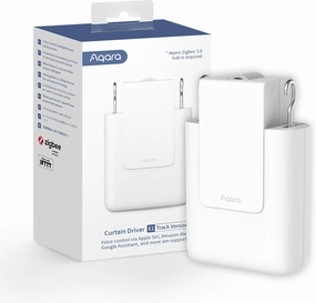 Aqara Smart Curtain Motor E1(Track Version, 1 Pack), Requires AQARA Zigbee 3.0 HUB, Electric Curtain Driver for Remote Control and Home Automation, Support HomeKit, Alexa, Google Assistant and IFTTT
