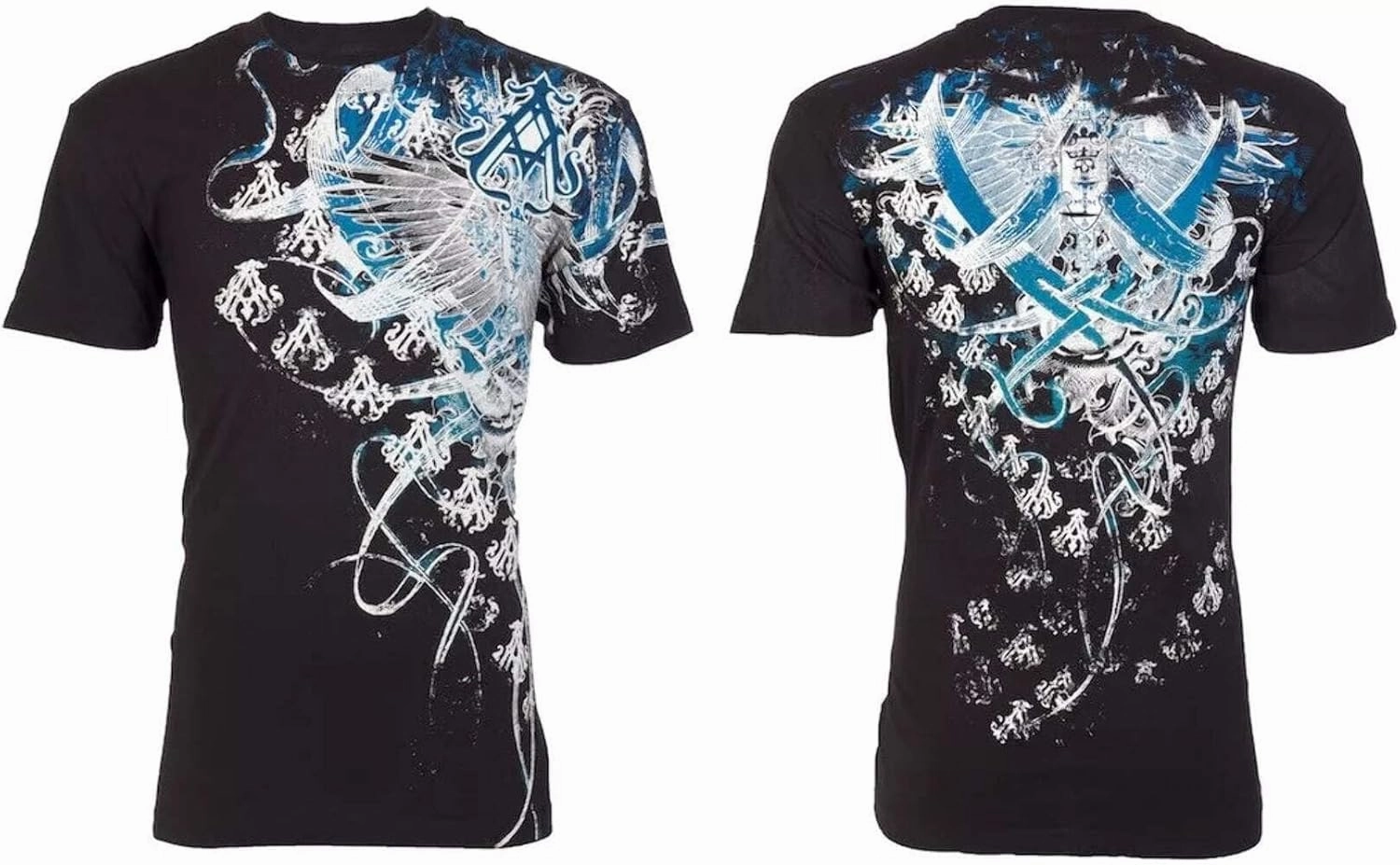 Archaic by Affliction Men's T-Shirt WOODCUTS Y2K