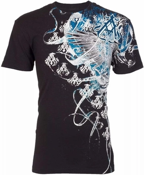 Archaic by Affliction Men's T-Shirt WOODCUTS Y2K