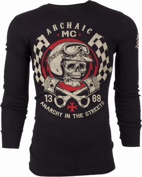 Archaic by Affliction Men's Thermal Shirt Fuel Injector