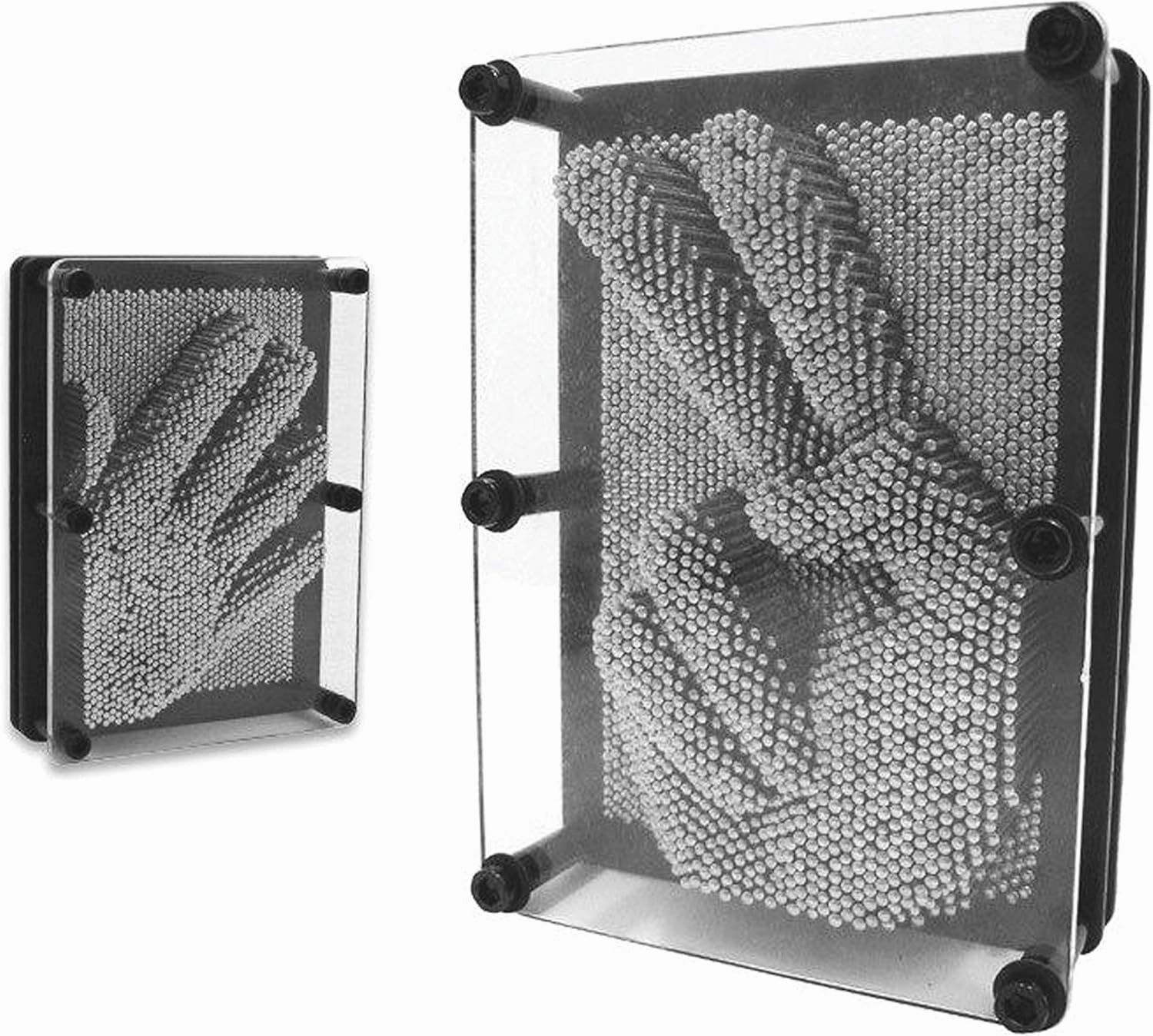 ArtCreativity 3D Pin Art Toy (Pack of 2) - Large 5x7 & Small 3.5x5 Sensory Boards for Kids & Adults - Autism-Friendly, Durable, Creative Gift Idea