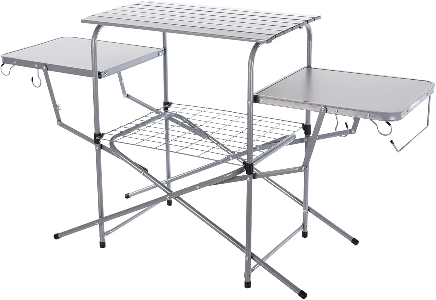 ASMOKE Foldable Grilling Table – Premium & Lightweight Aluminum Cooking Table for Camping, Outdoor BBQ Party and RV Touring - 88lbs Capacity, Comes with Carrying Bag