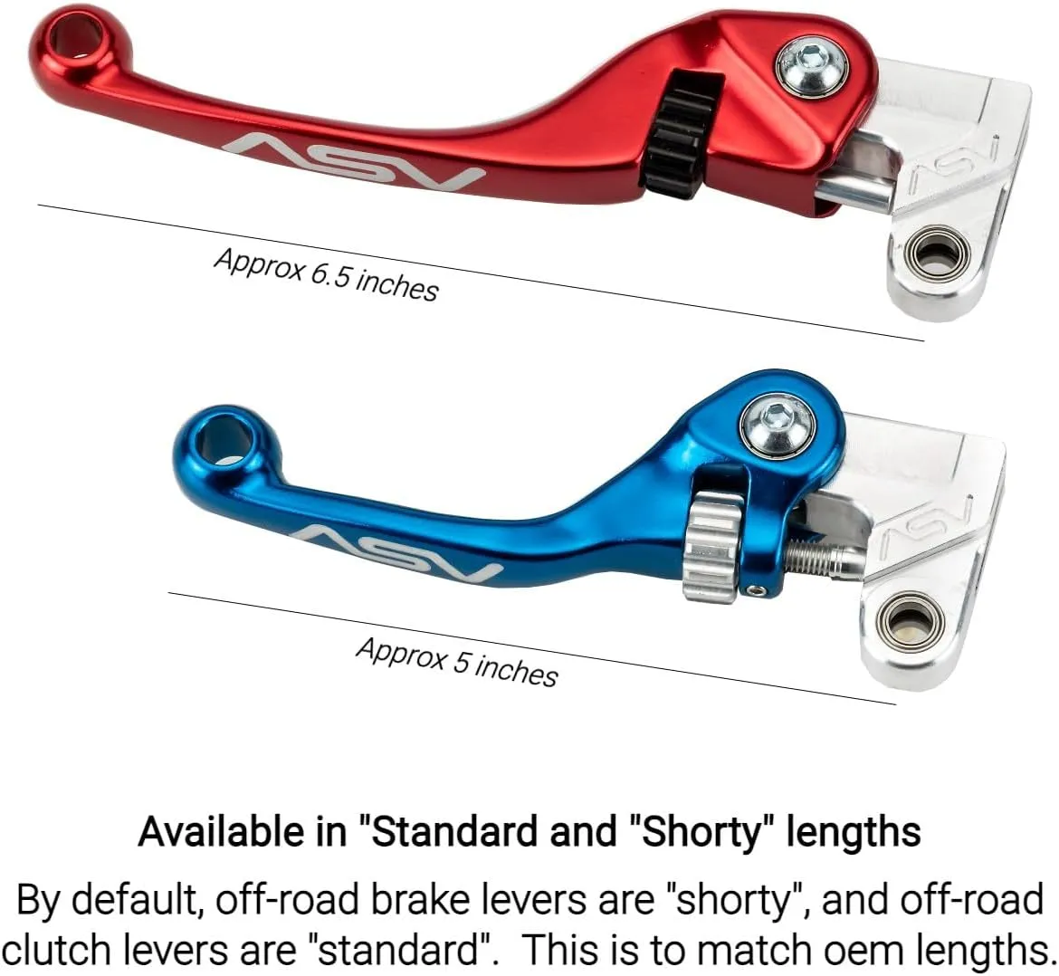 ASV Unbreakable F4 Off-Road Dirt Brake Lever # BTF401 - Black
