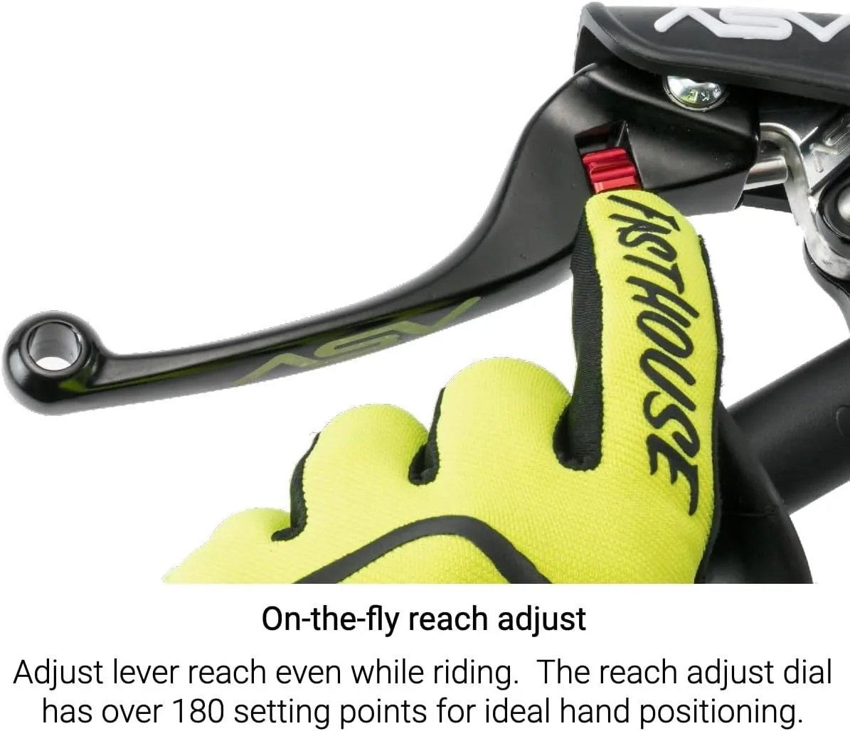 ASV Unbreakable F4 Off-Road Dirt Brake Lever # BTF401 - Black