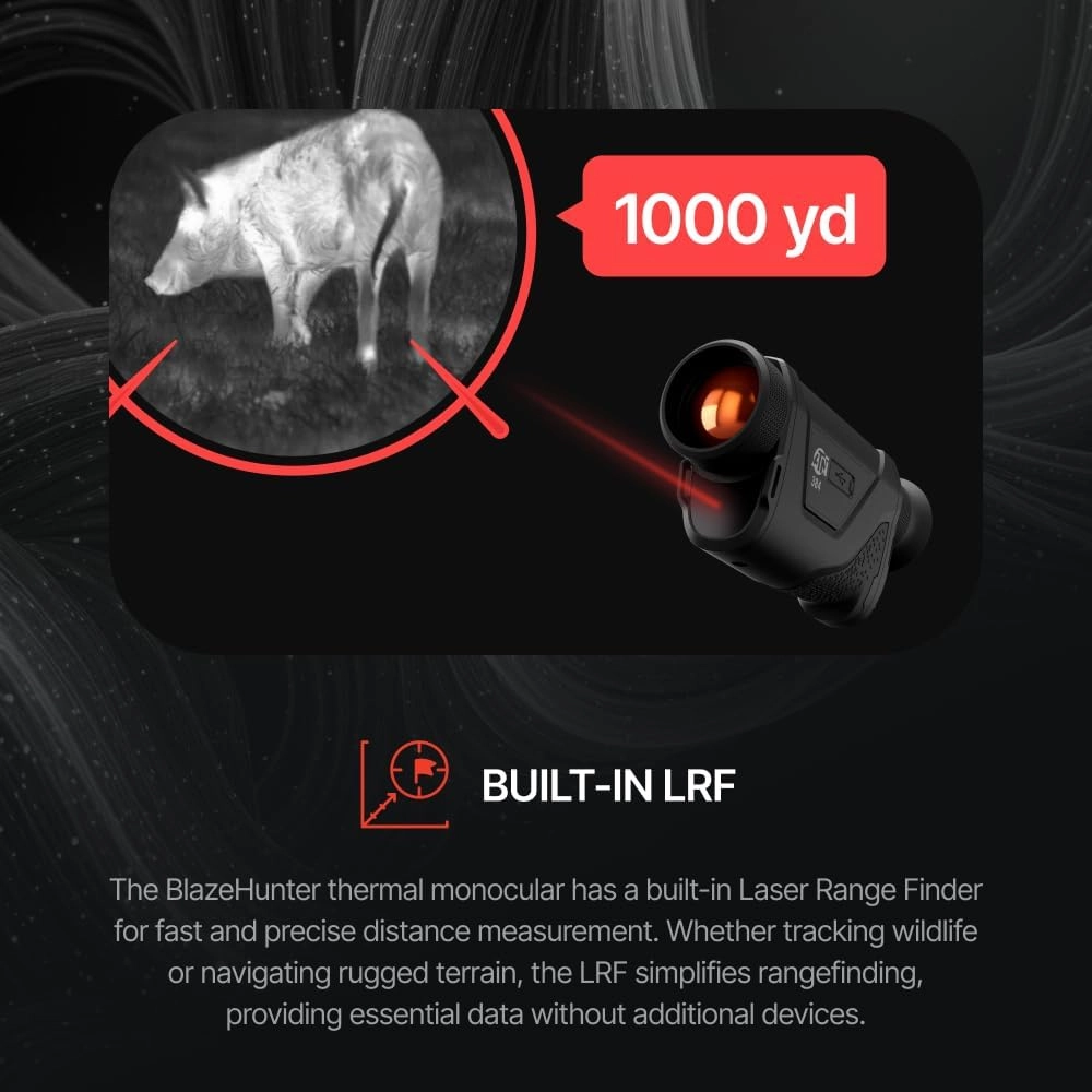 ATN BlazeHunter Thermal Imaging Monocular with Built-in Laser Rangefinder (384x288; 4-32x LRF)