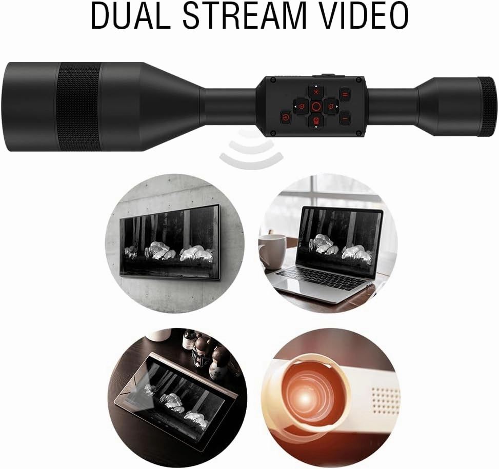 ATN Thor 5 XD Smart HD Thermal Scope w/ 1280x1024 Xtreme Definition Gen 5 Sensor, Video Rec, Ballistic Calculator, RAV