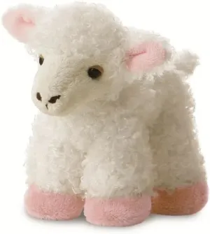 Aurora 8-inchFlopsie Lamb, Pink and White