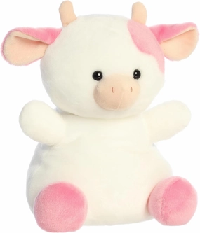 Aurora® Adorable Palm Pals™ Party Sized™ Belle Strawberry Cow™ Stuffed Animal - Fun Collectible Plush for Kids and Adult Collectors - Perfect for Decorating Rooms and Birthday Gifts - Pink 13 Inches