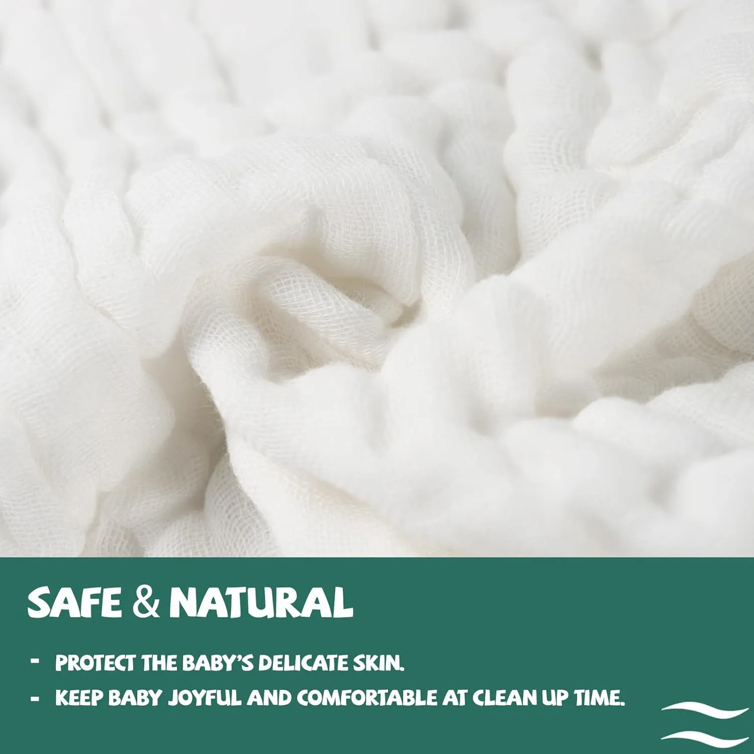Baby Muslin Washcloths -6 Layer Soft Absorbent Face Towel - Natural Newborn Wipes for Delicate Skin - Baby Registry as Shower