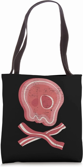 Bacon Skull Breakfast Meaty Bacon Tote Bag