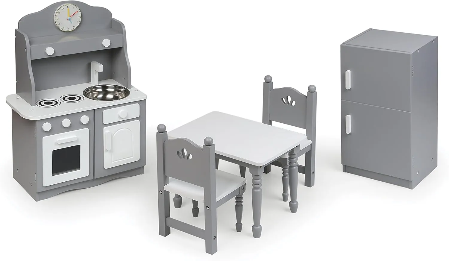 Badger Basket Doll Kitchen Furniture Set for 18-Inch Dolls – Complete Play Kitchen for Creative Imaginative Play!