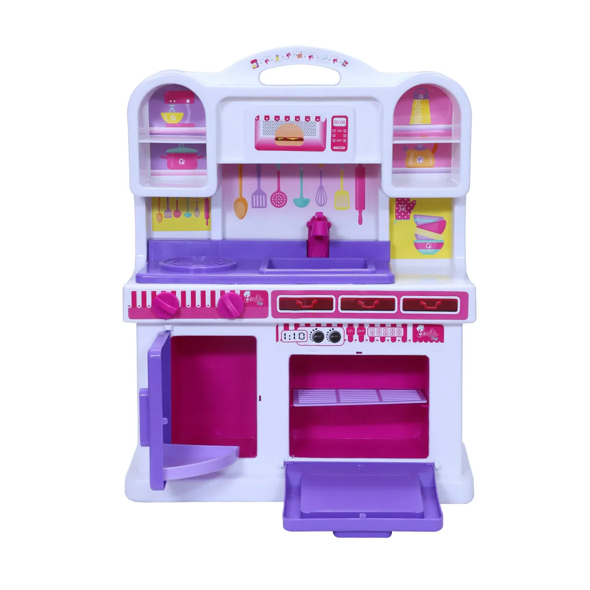 Barbie - Kitchen set | Kids Kitchen Set | Role Play Set | Pretend Play Kitchen Accessories Set | Cooking set | Miniature Household Set | For Kids age 3  years
