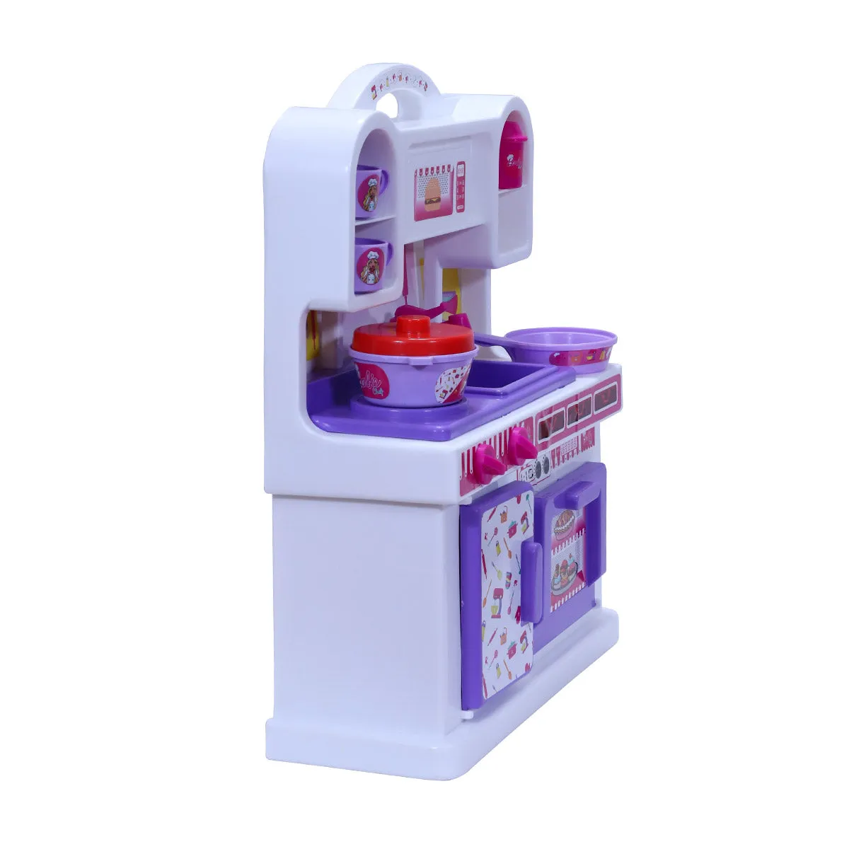Barbie - Kitchen set | Kids Kitchen Set | Role Play Set | Pretend Play Kitchen Accessories Set | Cooking set | Miniature Household Set | For Kids age 3  years